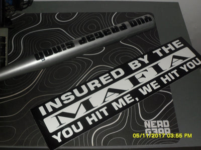 INSURED BY THE MAFIA Magnetic Custom Plate