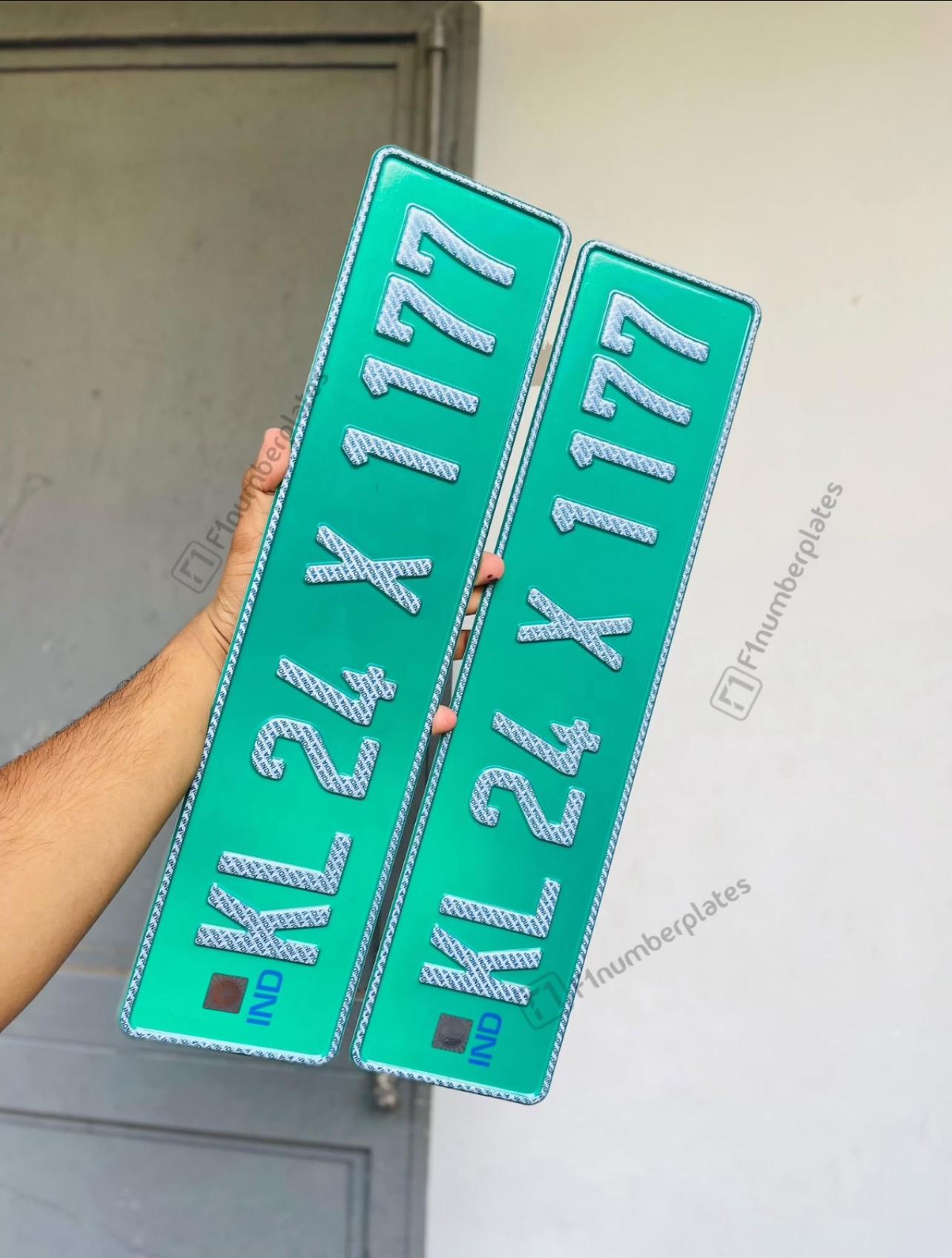 Custom Magnetic Number Plate