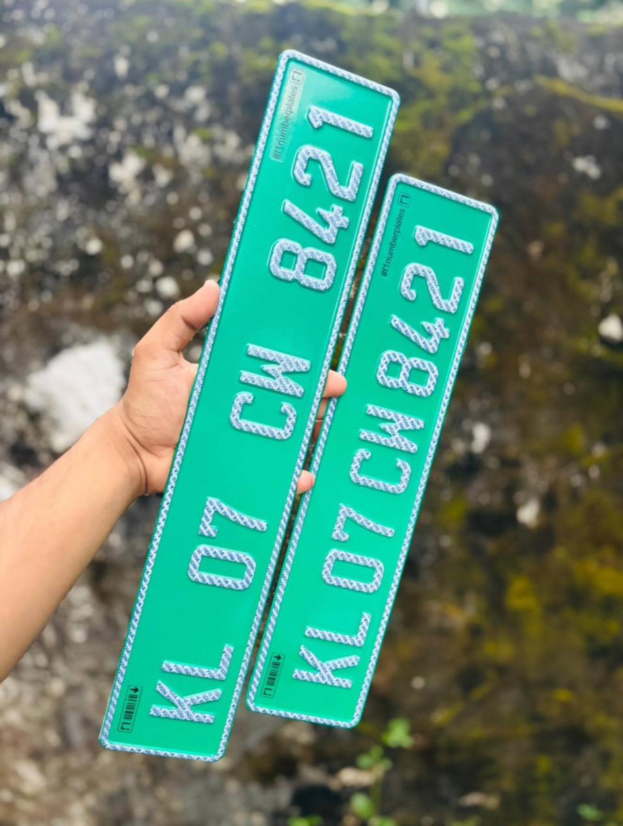 Custom Magnetic Number Plate